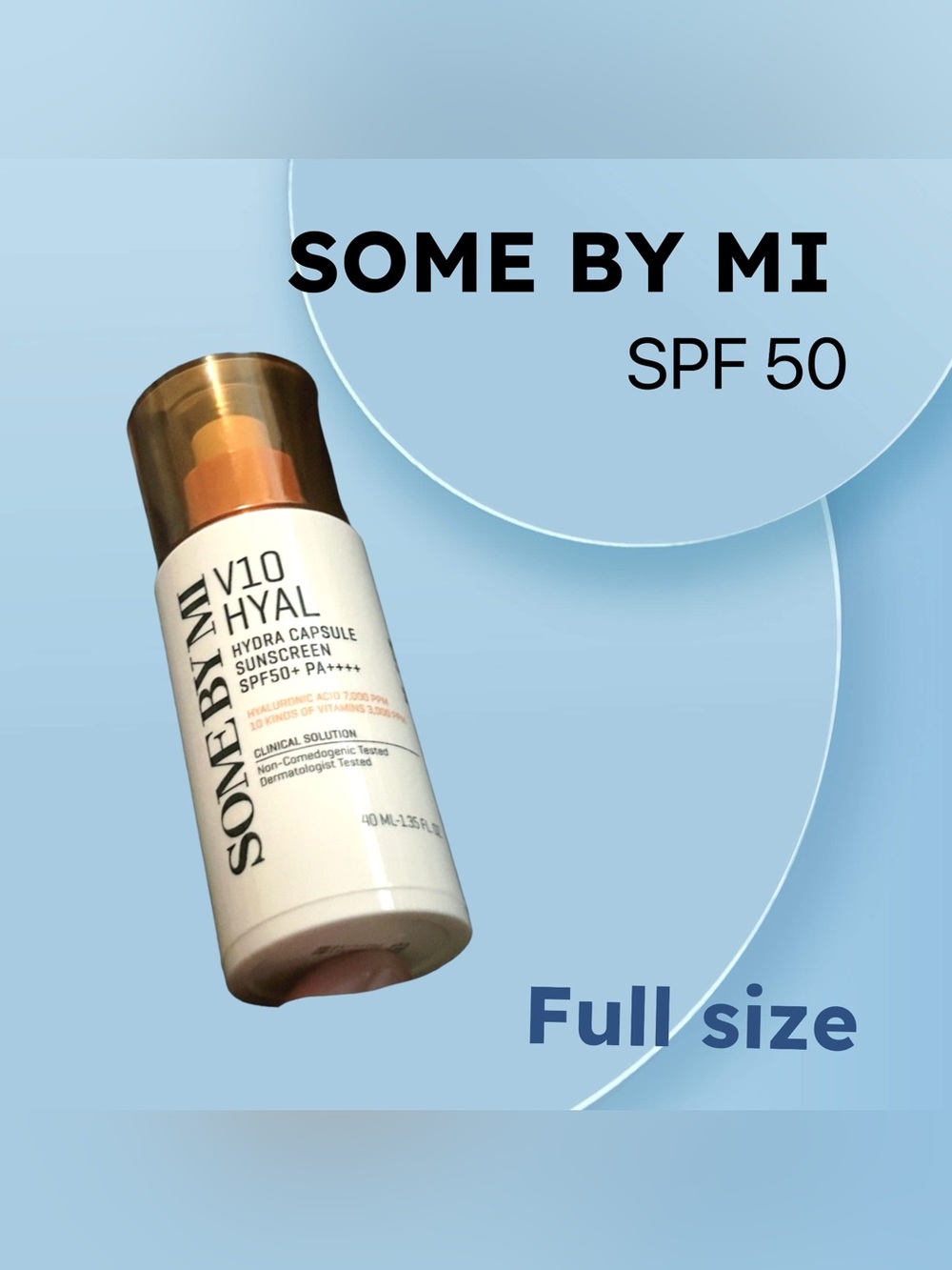 🇰🇷🆕NWOB SOME BY MI |FULL| V10 Hyal Hydra Capsule SPF 50 - No oily or white cast